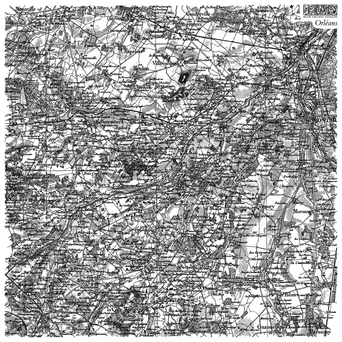 Orléans 12x12 IOD Stamp