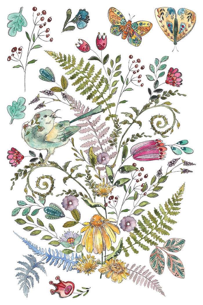 Fern Fables IOD Transfer 8x12 Pad