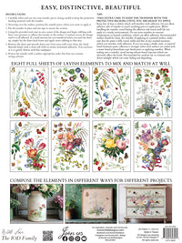 Marché des Fleurs IOD Transfer 12x16 Pad