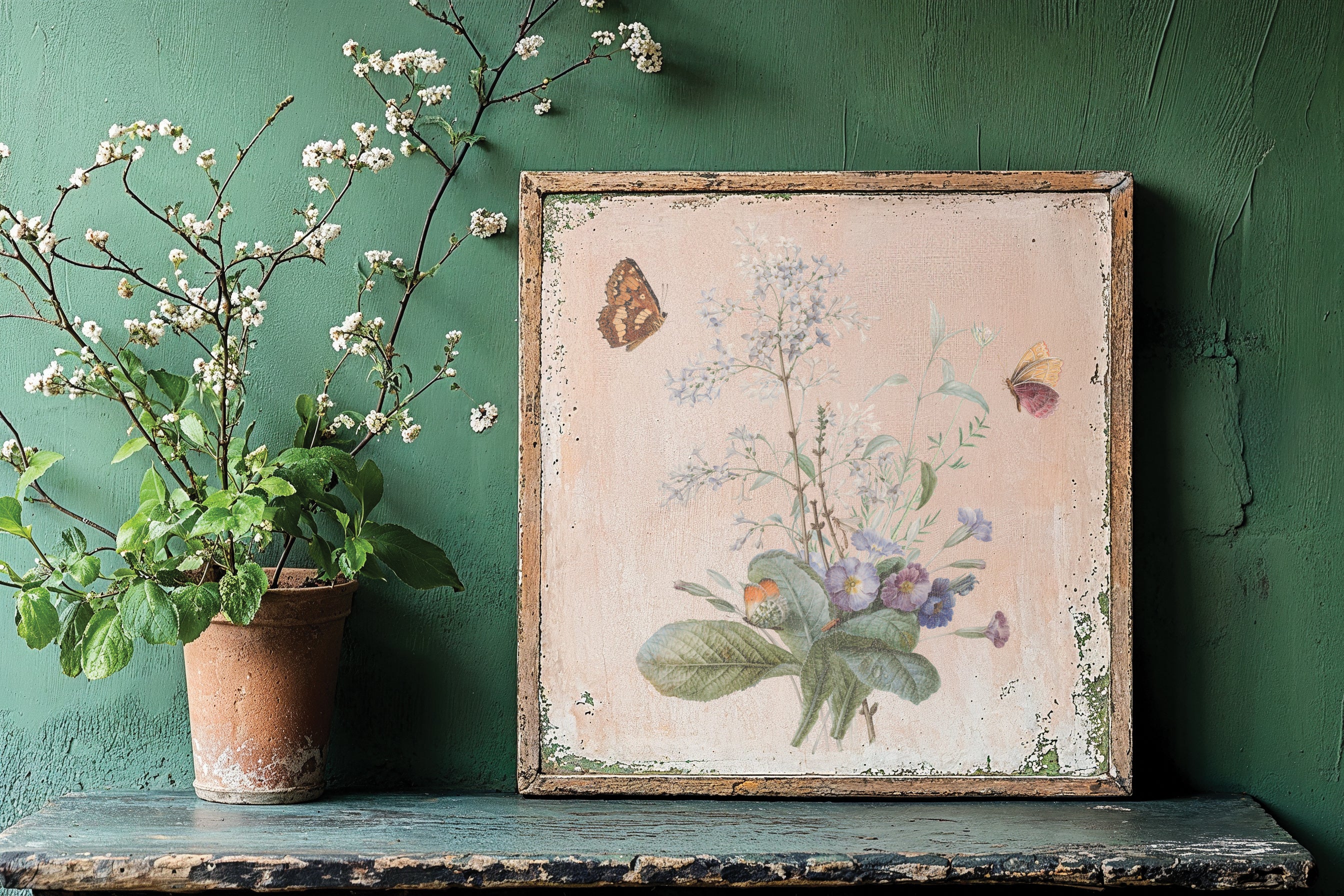 Marché des Fleurs IOD Transfer 12x16 Pad