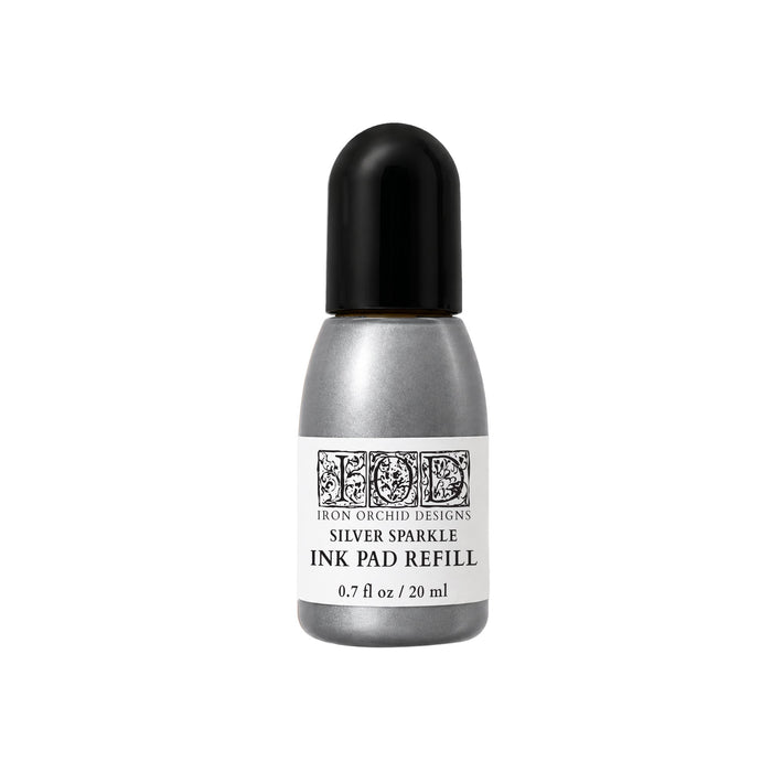 Silver Sparkle IOD Decor Ink Pad Refil