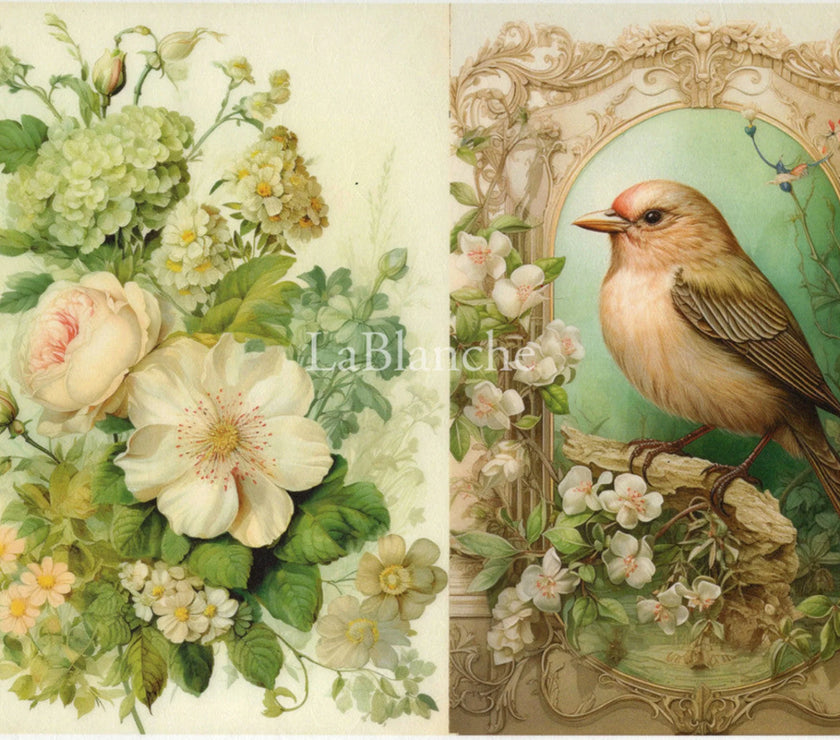 Easter 7 Birds and Flowers Two Pack