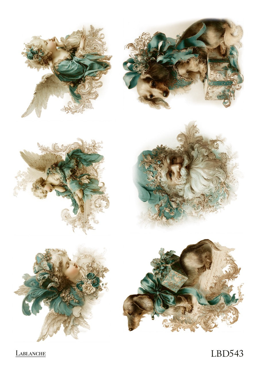 LaBlanche Angels Sleeping  A4 rice paper