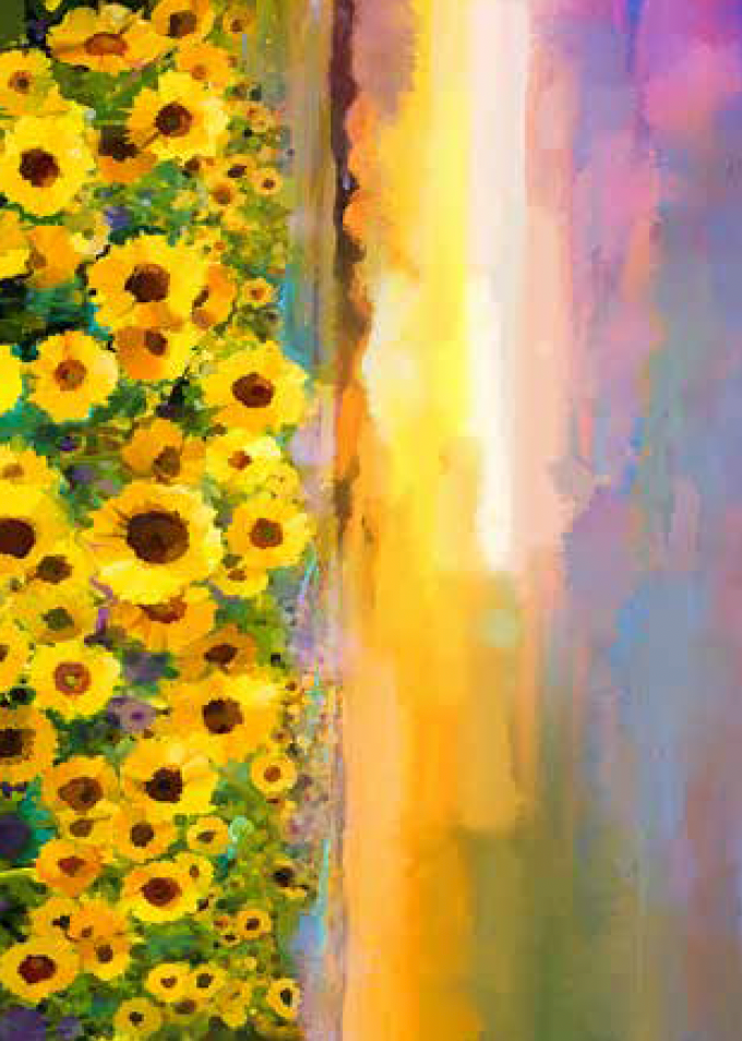 Sunflower Fields, rice paper design by Paper Designs Italy, uncategorized, for decoupage and crafting