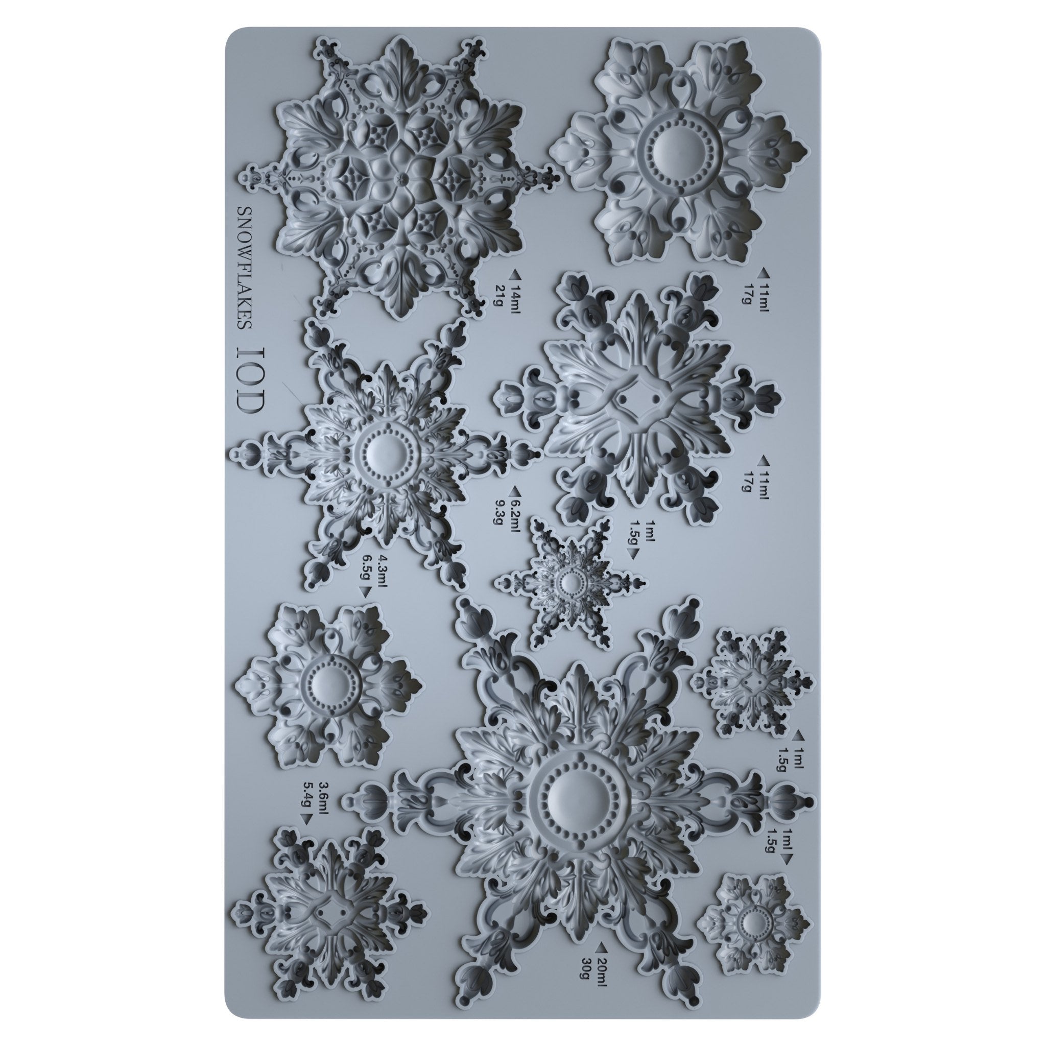 Snowflakes 6x10 Decor Moulds