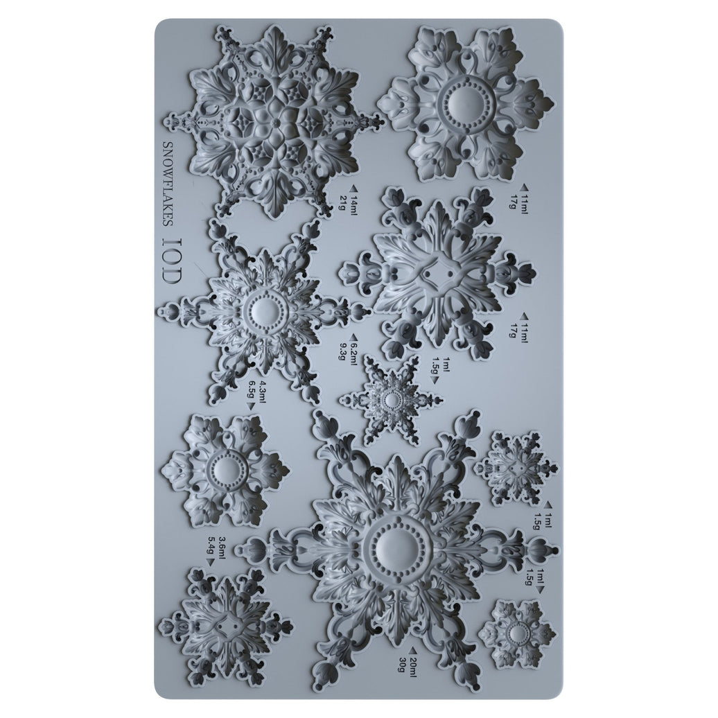 Snowflakes 6x10 Decor Moulds