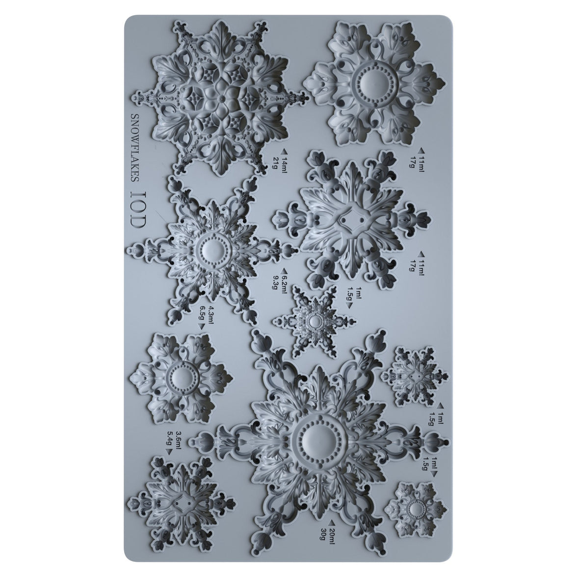 Snowflakes 6x10 Decor Moulds
