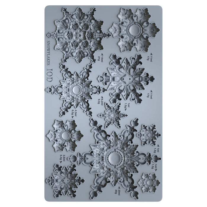 Snowflakes 6x10 Decor Moulds