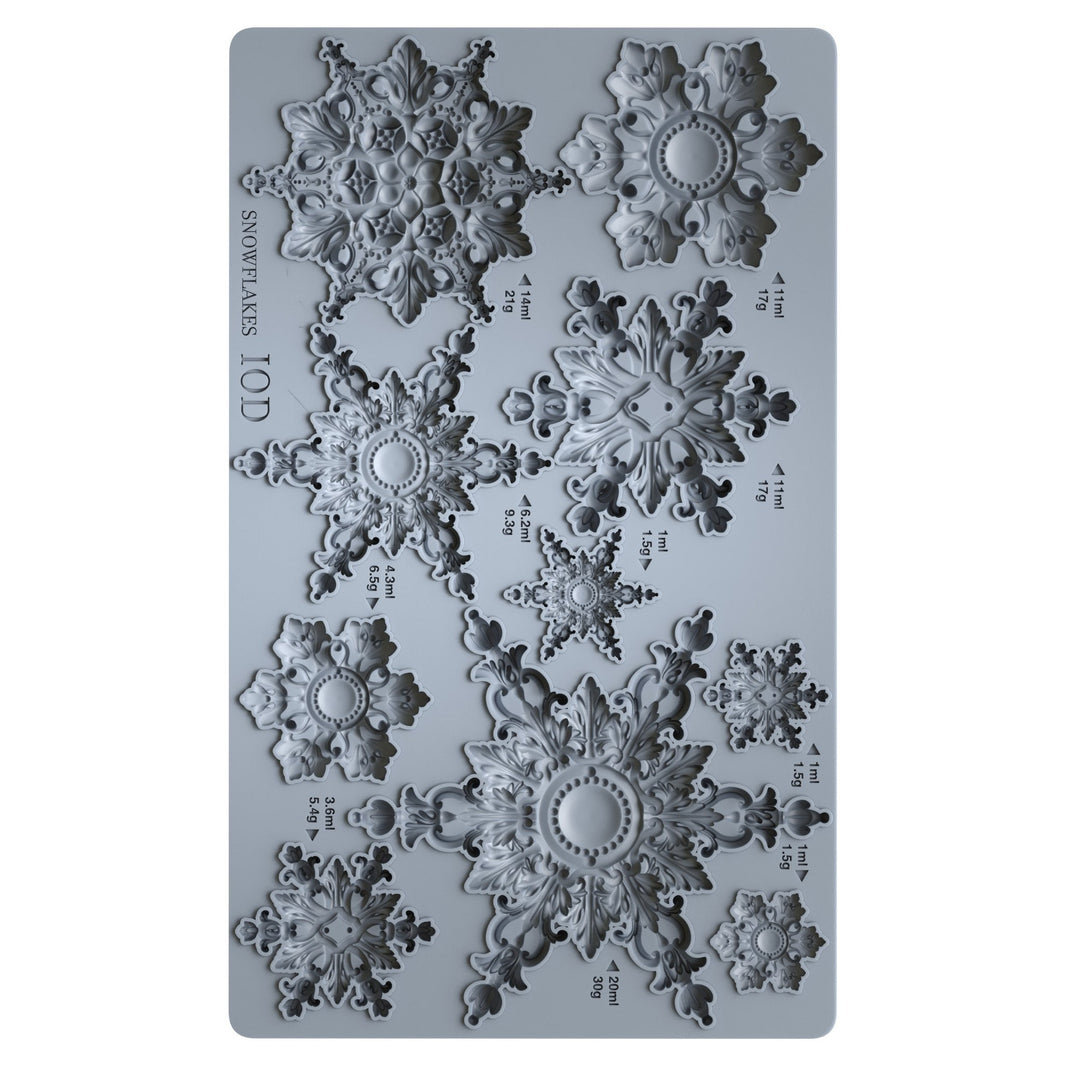 Snowflakes 6x10 Decor Moulds