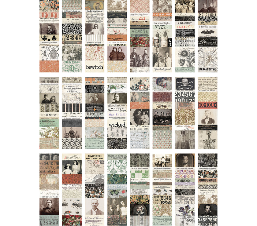 Halloween Collage Strips Large