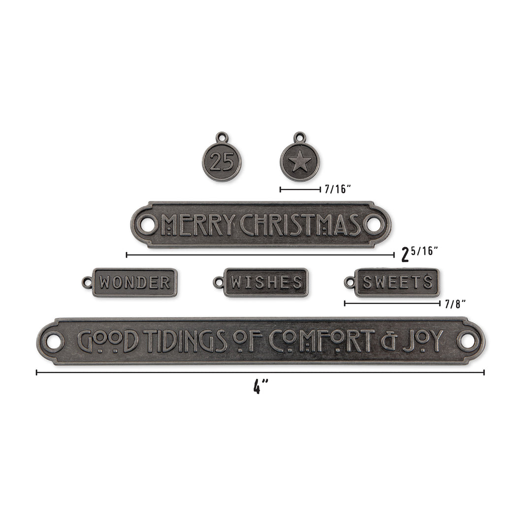 Tim Holtz Word Plaques and Tags Christmas 2024