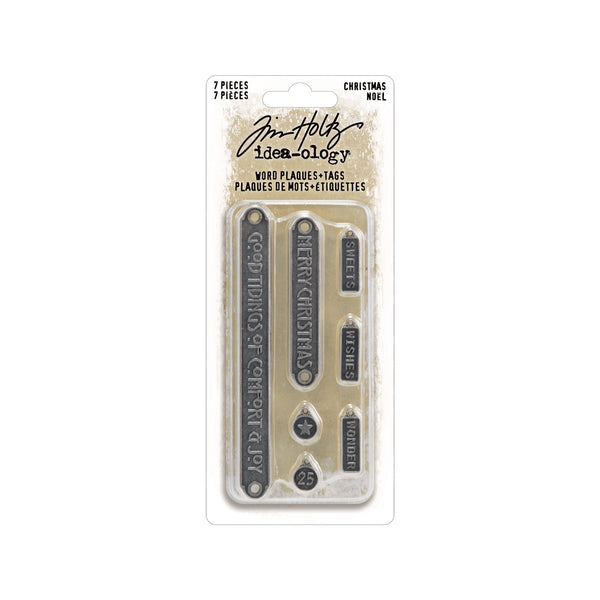 Tim Holtz Word Plaques and Tags Christmas 2024