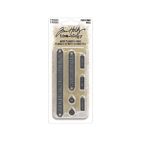 Tim Holtz Word Plaques and Tags Christmas 2024