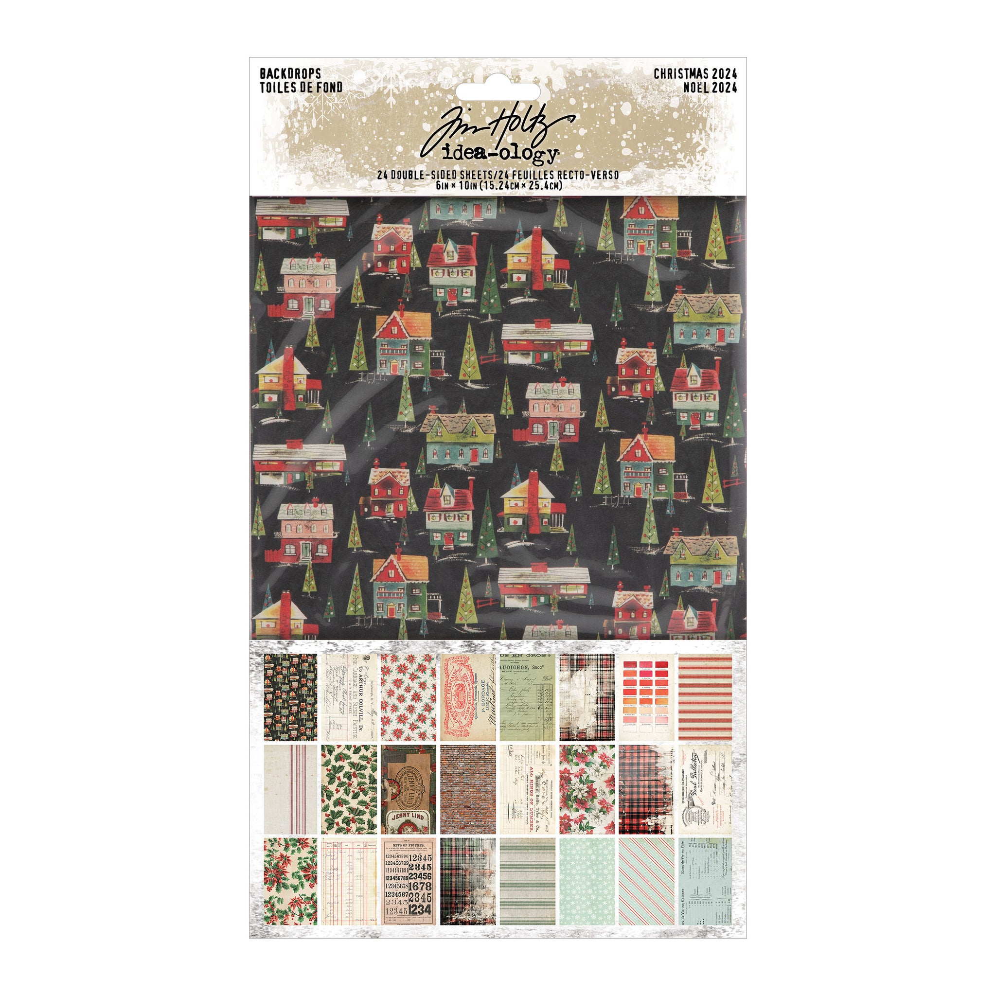 Tim Holtz Christmas Backdrops 2024