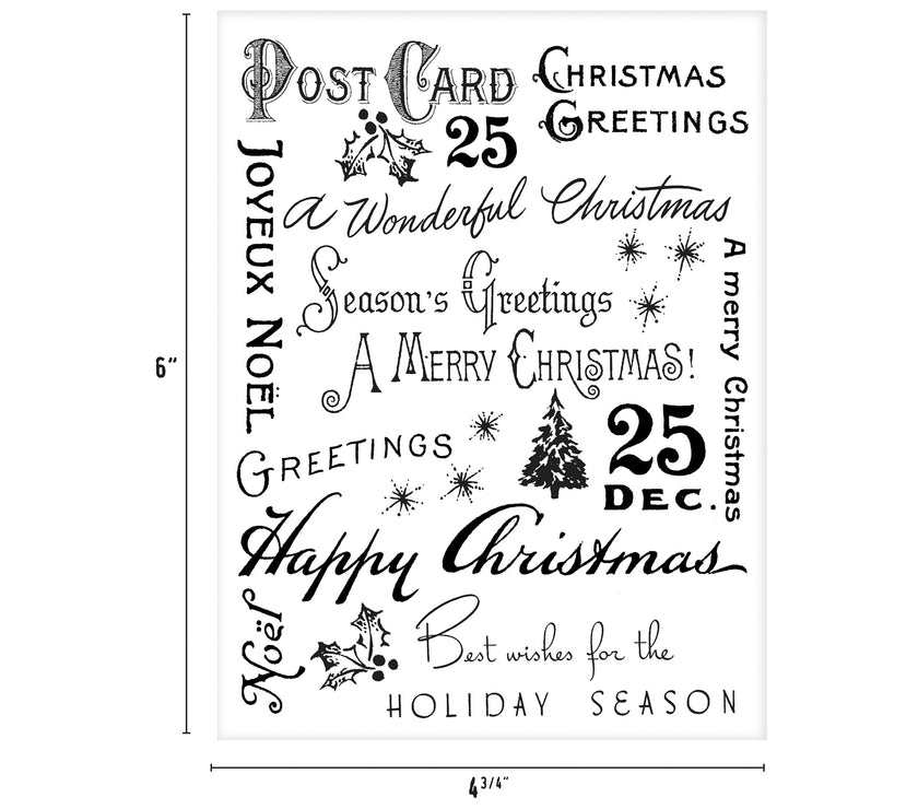 Tim Holtz Christmas Collage Paper