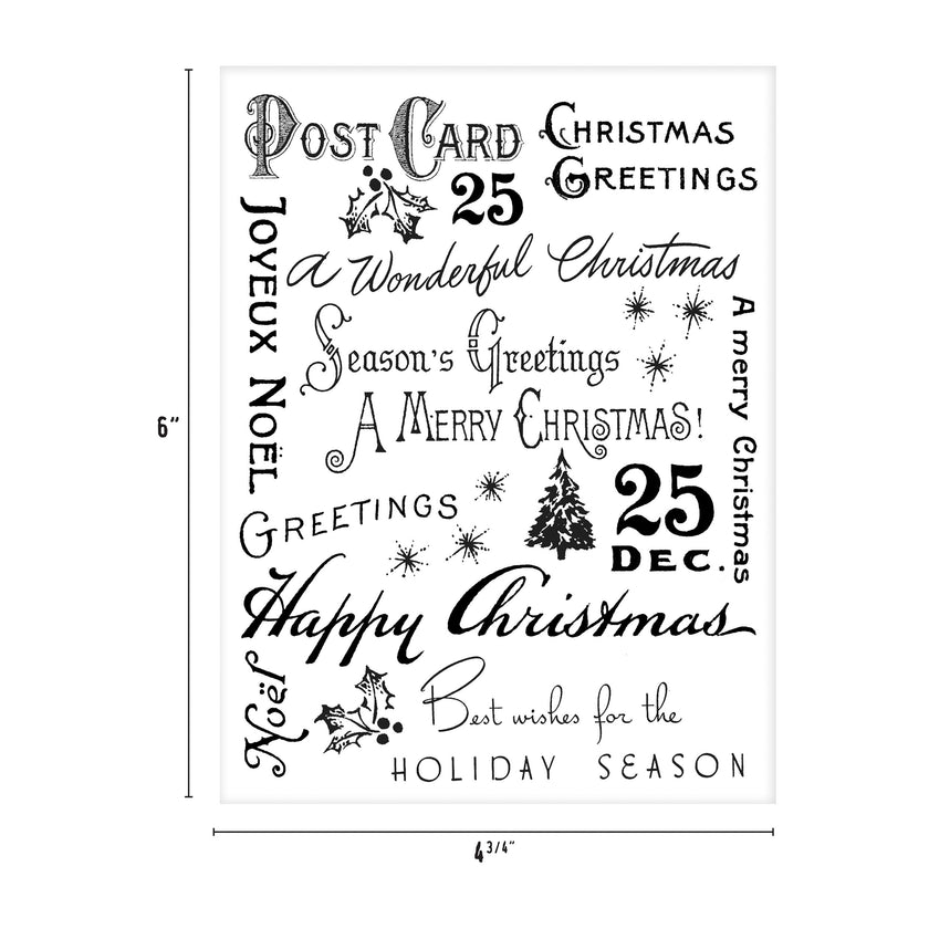 Tim Holtz Christmas Collage Paper