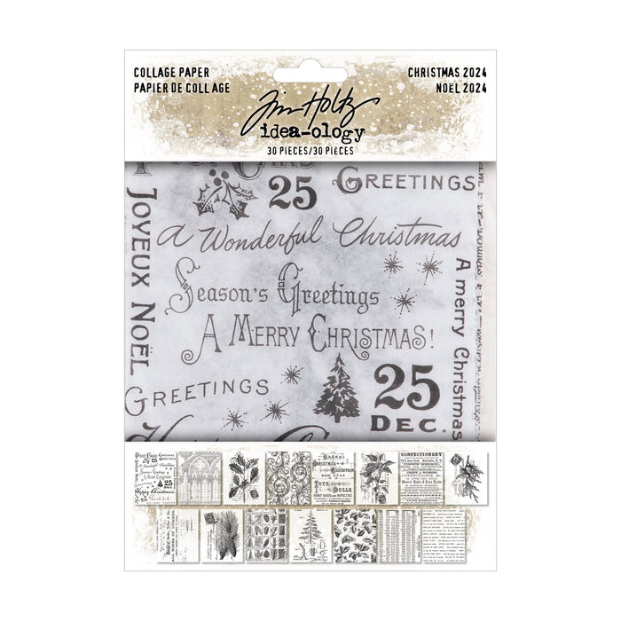 Tim Holtz Christmas Collage Paper