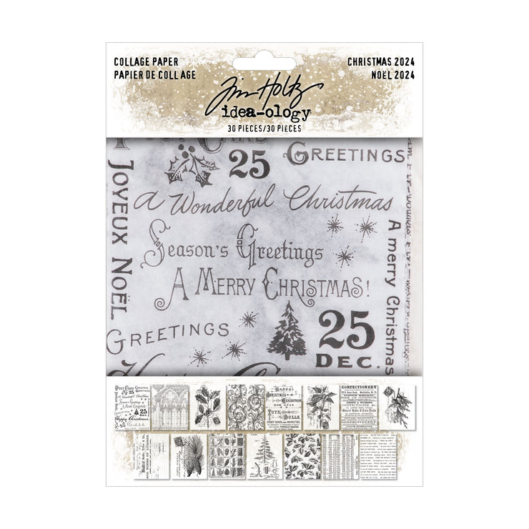 Tim Holtz Christmas Collage Paper