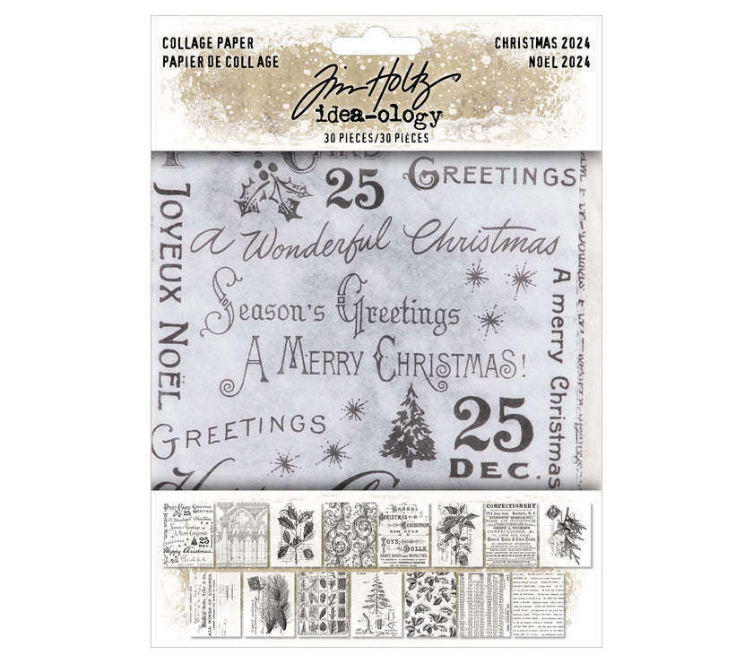 Tim Holtz Christmas Collage Paper