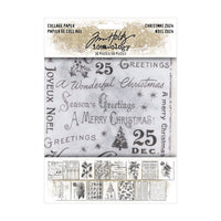 Tim Holtz Christmas Collage Paper