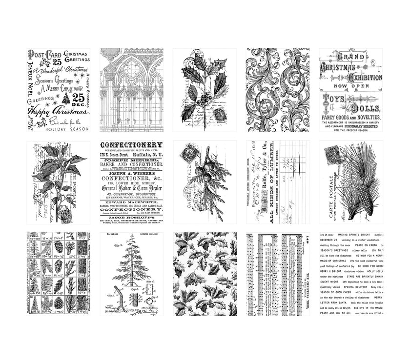 Tim Holtz Christmas Collage Paper