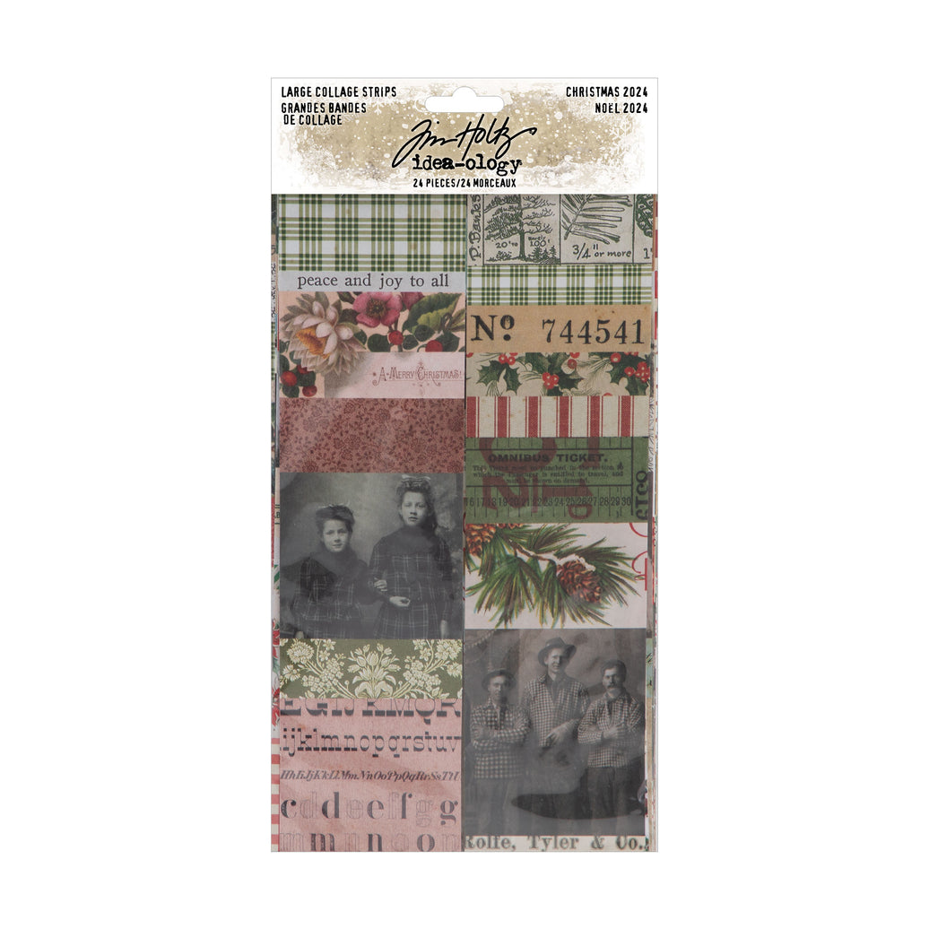 Tim Holtz Christmas Large Collage Strips