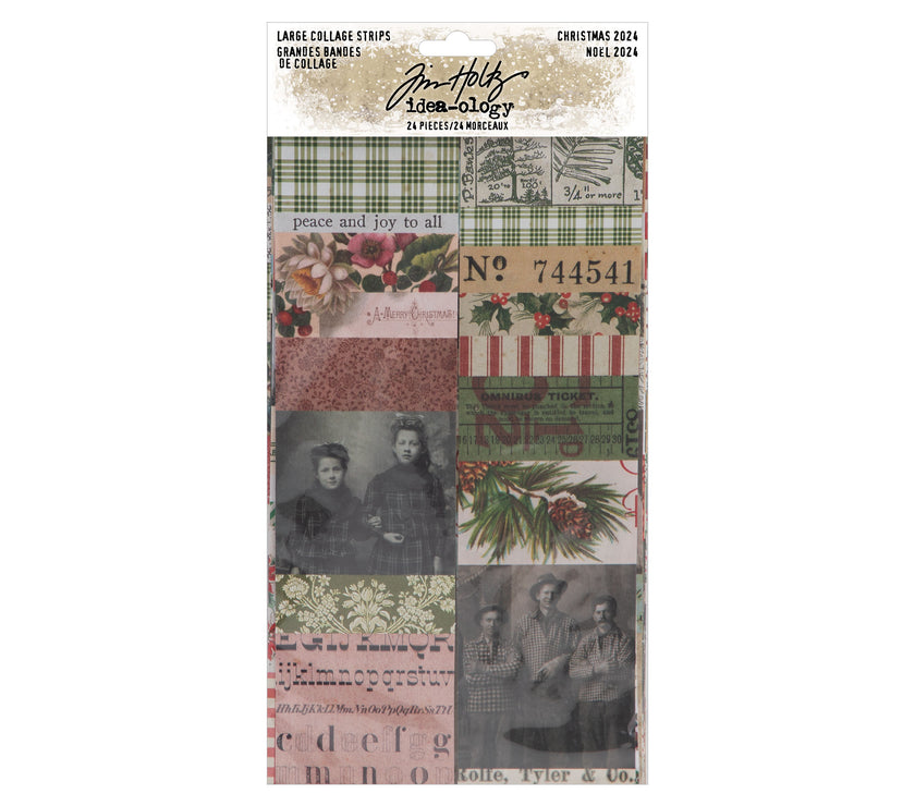 Tim Holtz Christmas Large Collage Strips