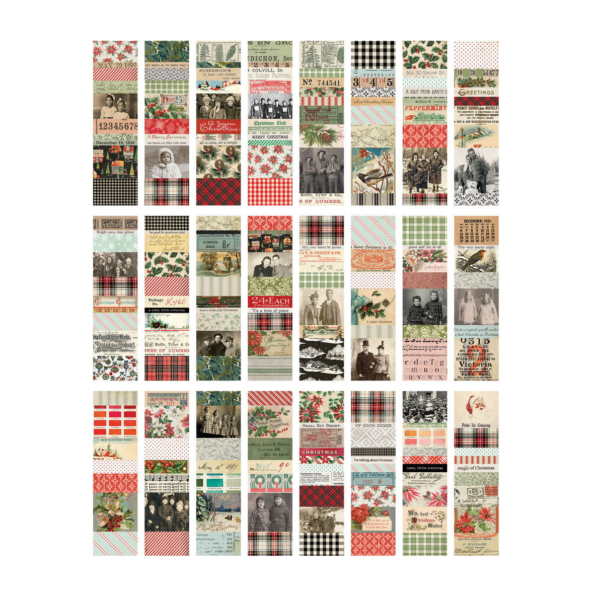 Tim Holtz Christmas Large Collage Strips