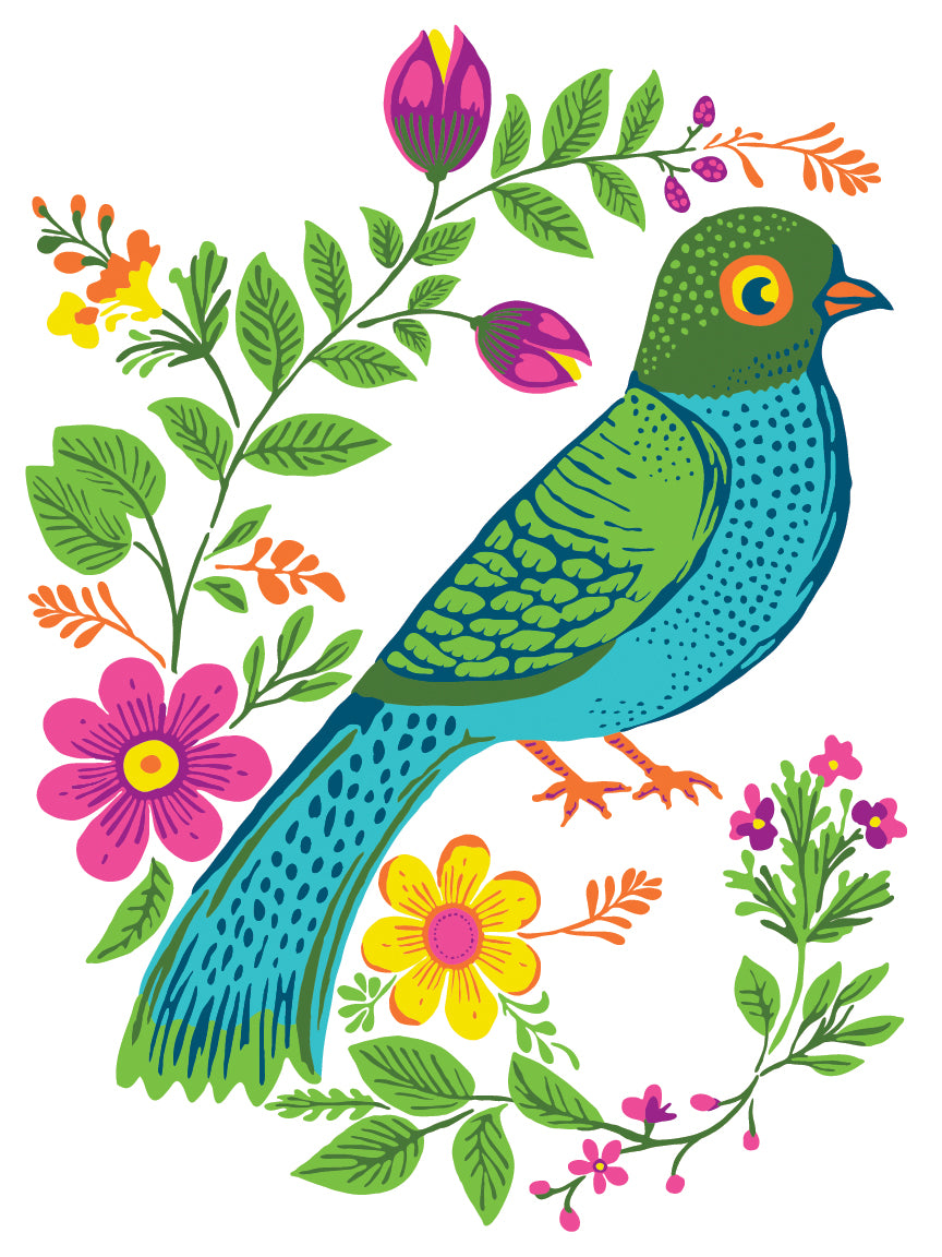 Vida Floral IOD Paint Inlay