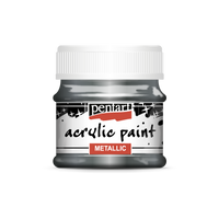 Acrylic paint metallic, design by Pentart, arts & entertainment > hobbies & creative arts > arts & crafts, for decoupage and crafting
