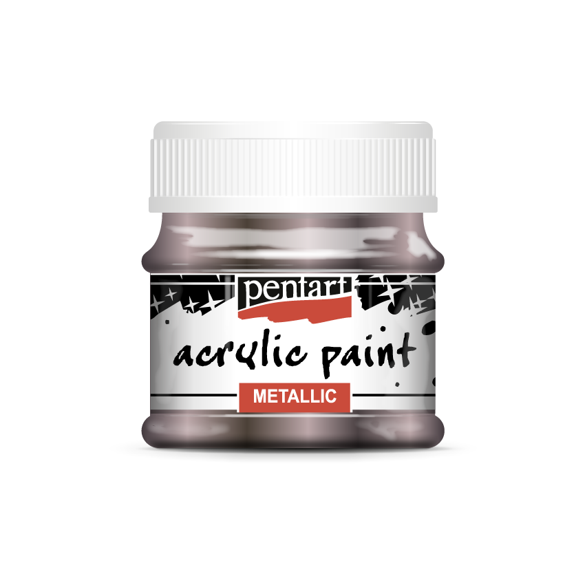 Acrylic paint metallic, design by Pentart, arts & entertainment > hobbies & creative arts > arts & crafts, for decoupage and crafting
