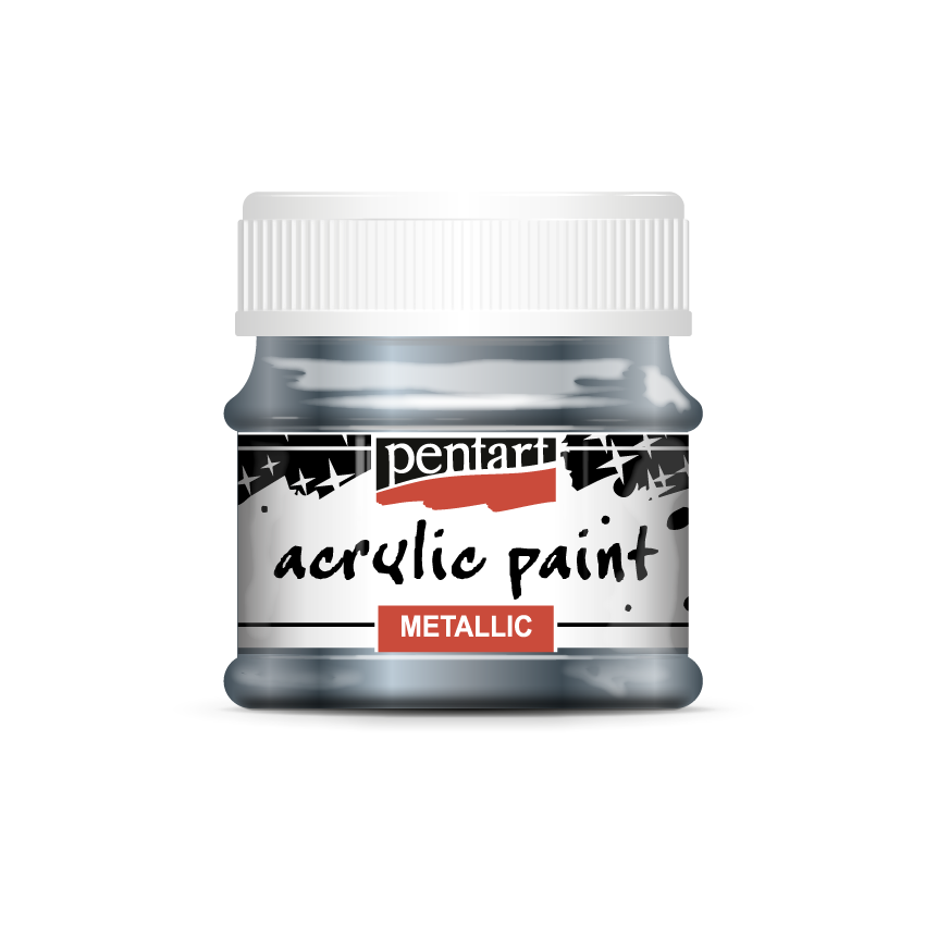 Acrylic paint metallic, design by Pentart, arts & entertainment > hobbies & creative arts > arts & crafts, for decoupage and crafting