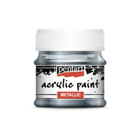 Acrylic paint metallic, design by Pentart, arts & entertainment > hobbies & creative arts > arts & crafts, for decoupage and crafting