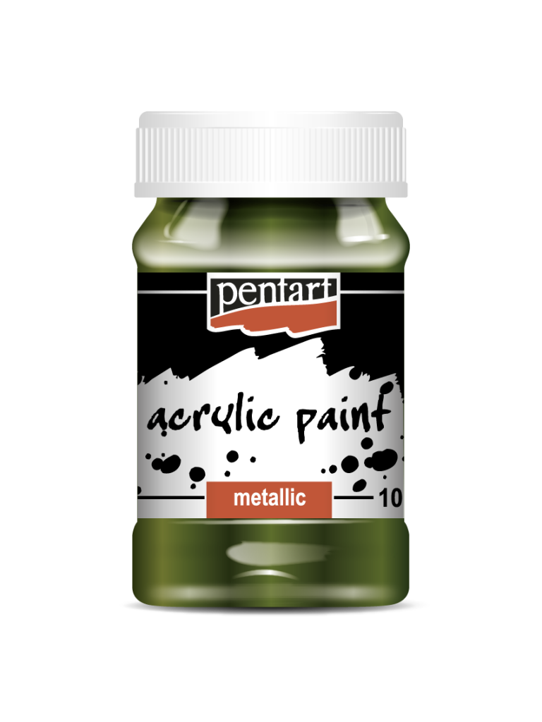 Acrylic paint metallic, design by Pentart, arts & entertainment > hobbies & creative arts > arts & crafts, for decoupage and crafting