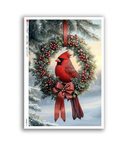 Cardinal Wreath
