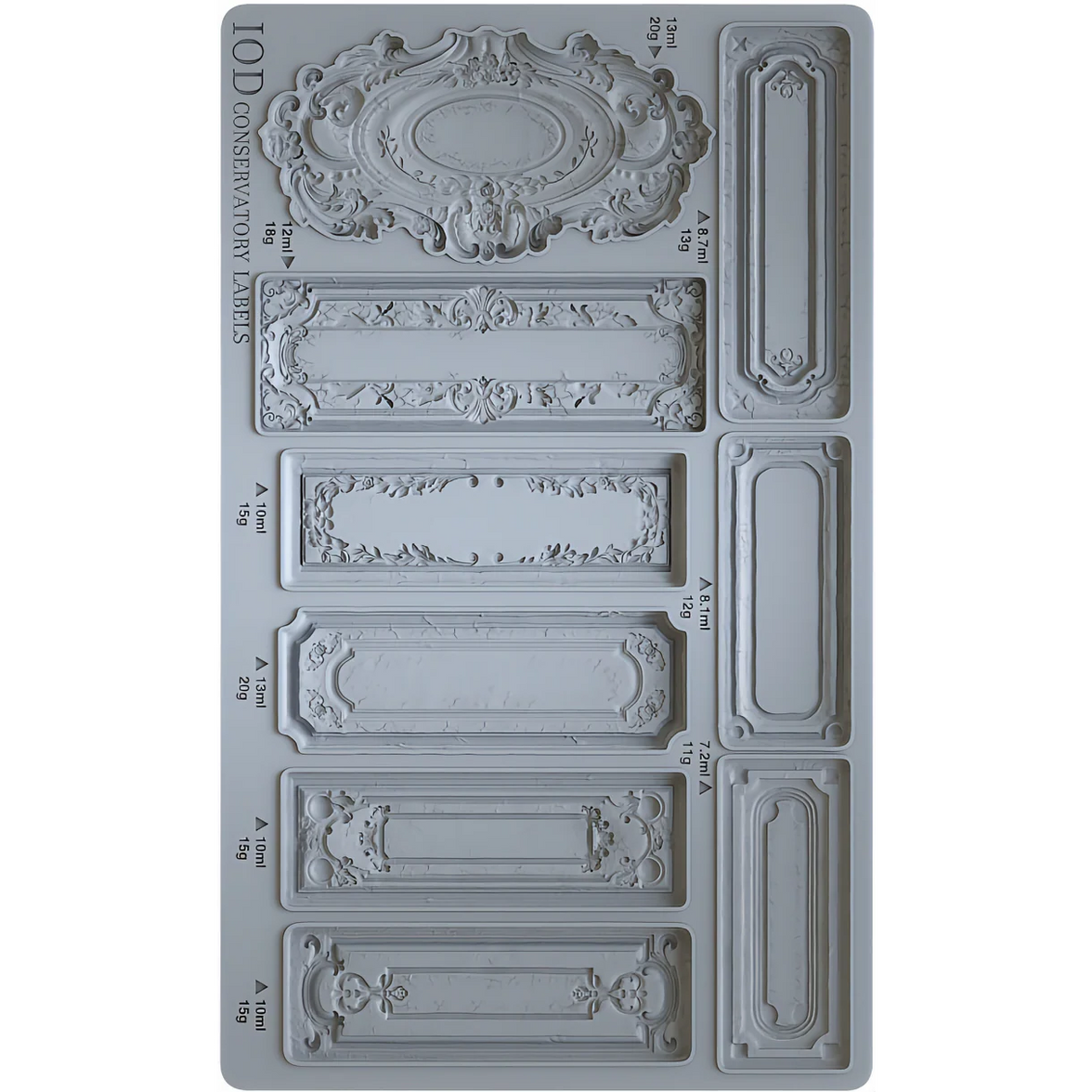 Conservatory Labels  IOD Décor Mould