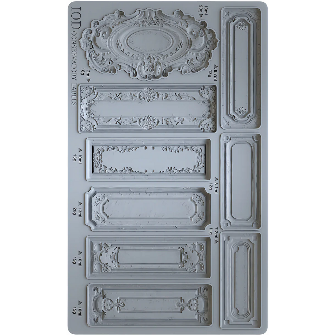 Conservatory Labels  IOD Décor Mould