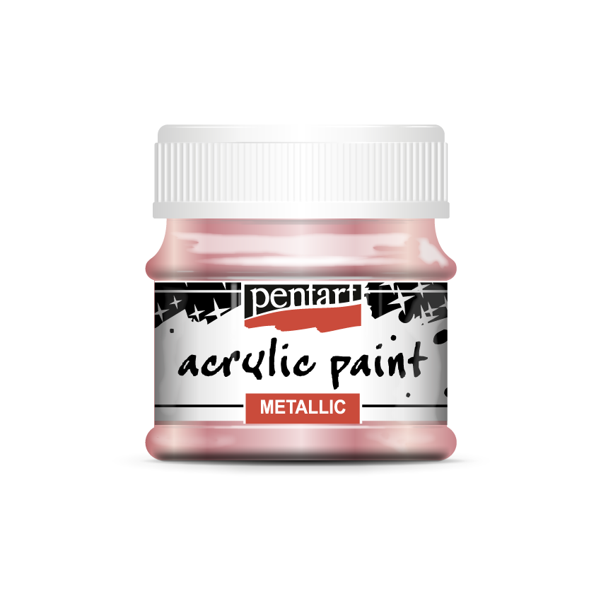 Acrylic paint metallic, design by Pentart, arts & entertainment > hobbies & creative arts > arts & crafts, for decoupage and crafting