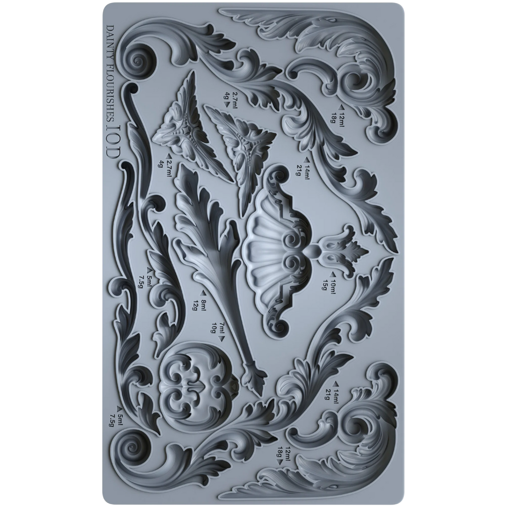 DAINTY FLOURISHES IOD Décor Mould
