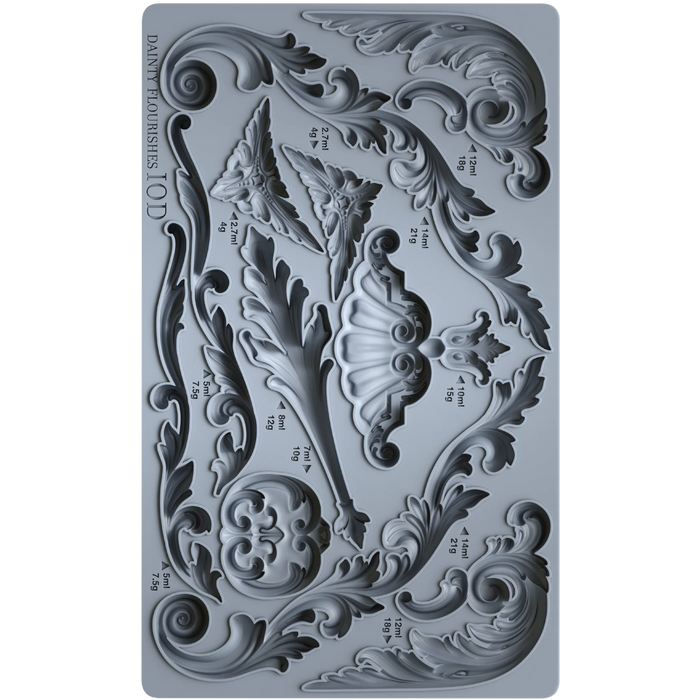 DAINTY FLOURISHES IOD Décor Mould