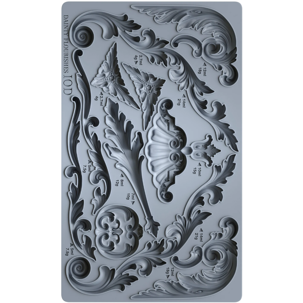 DAINTY FLOURISHES IOD Décor Mould