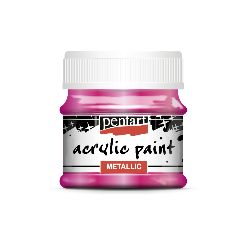 Acrylic paint metallic, design by Pentart, arts & entertainment > hobbies & creative arts > arts & crafts, for decoupage and crafting