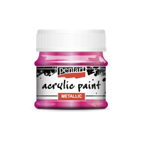 Acrylic paint metallic, design by Pentart, arts & entertainment > hobbies & creative arts > arts & crafts, for decoupage and crafting