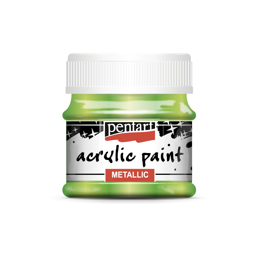 Acrylic paint metallic, design by Pentart, arts & entertainment > hobbies & creative arts > arts & crafts, for decoupage and crafting