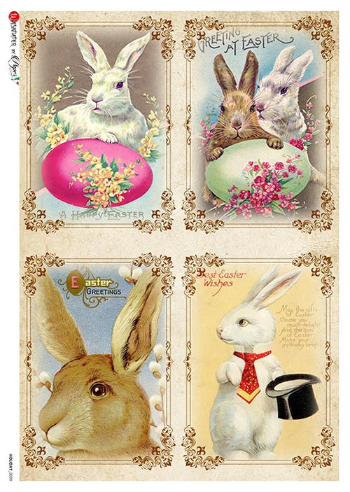 Paper Designs Holiday 0099 Easter Bunny 4 Pack