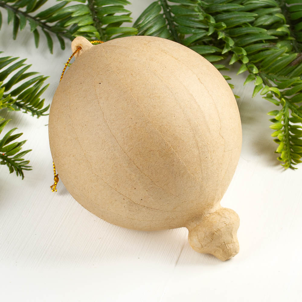 Paper Mache Christmas Ornament