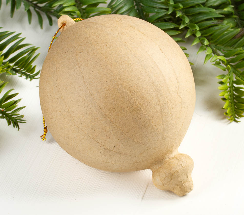 Paper Mache Christmas Ornament