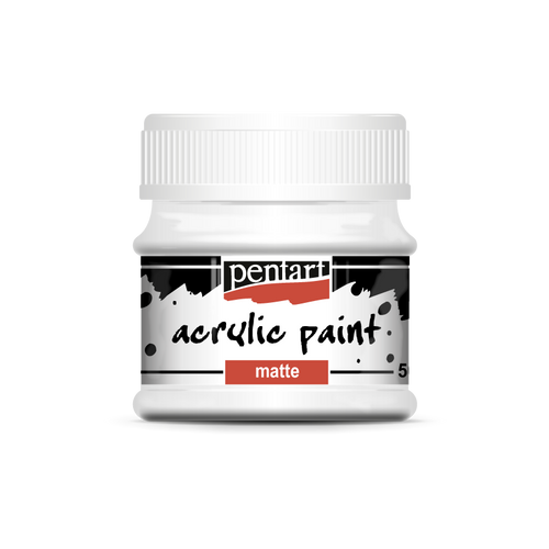 Acrylic Paint Matte, design by Pentart, arts & entertainment > hobbies & creative arts > arts & crafts > art & crafting materials > craft paint, ink & glaze > art & craft paint, for decoupage and crafting