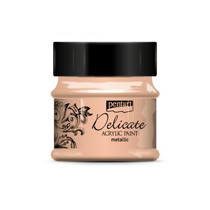 Delicate Metallic Paint, design by Pentart, arts & entertainment > hobbies & creative arts > arts & crafts, for decoupage and crafting