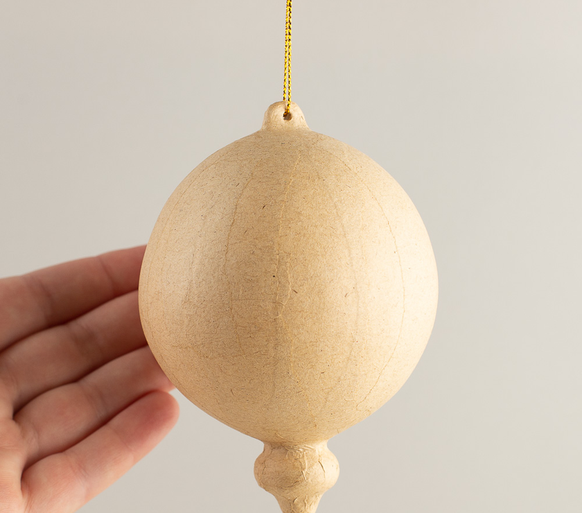 Paper Mache Christmas Ornament